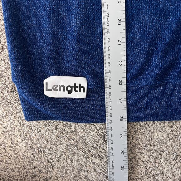 DISNEY PARKS Women's M Blue Mickey Mouse Winter Hat Lightweight Raglan Sweater - Picture 8 of 9